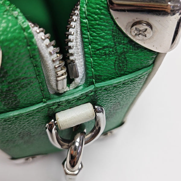 SOFT TRUNK Mini Monogram Coated Canvas Green