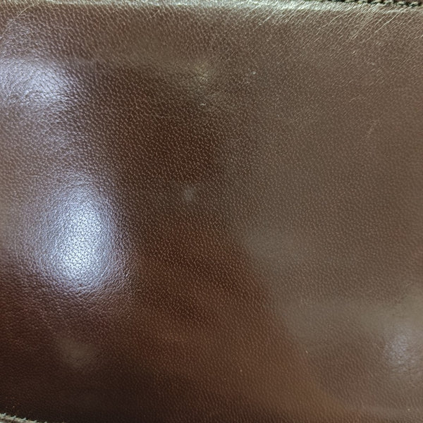 Calfskin Top Handle Bag Brown