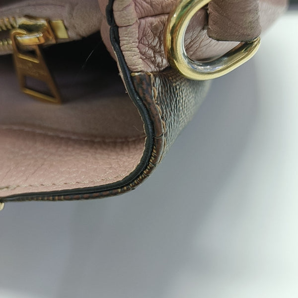 BRITTANY BB Damier Ebene Coated Canvas Brown