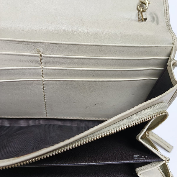 Monogram Calfskin Top Handle Bag Beige