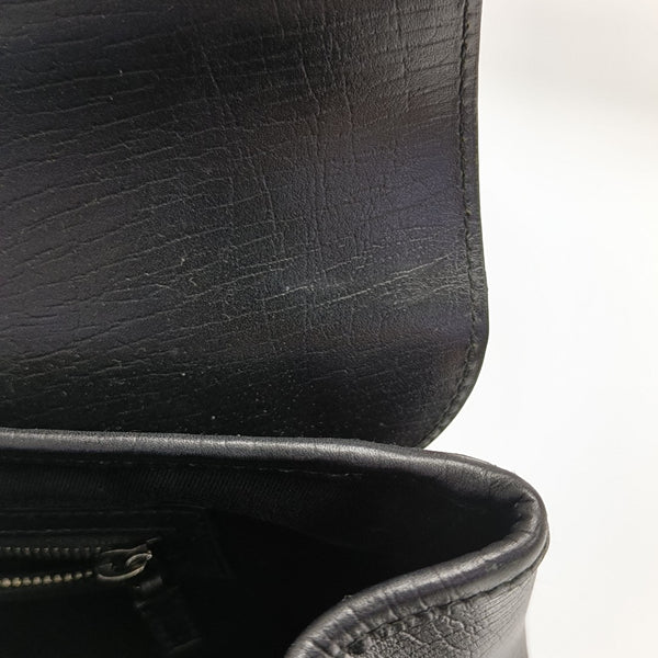 Monogram Canvas Top Handle Bag Black