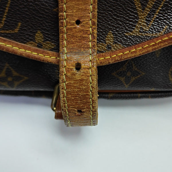SAUMUR Monogram Coated Canvas Brown