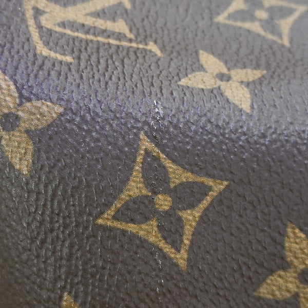 JOSH Monogram Coated Canvas Brown