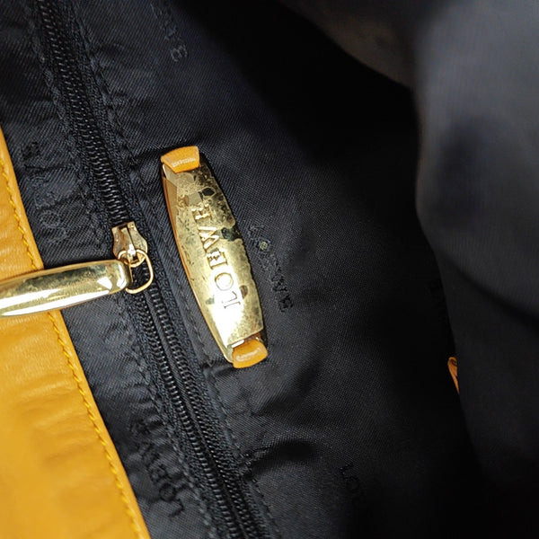 Calfskin Top Handle Bag Yellow
