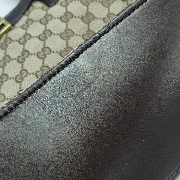 Monogram Canvas Tote Bag Brown