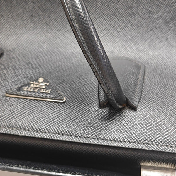 Twin Saffiano Calfskin Black