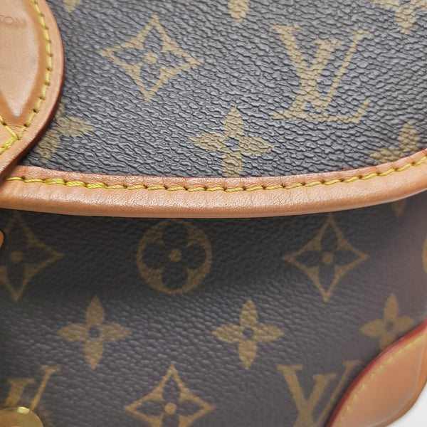 DIANE Monogram Coated Canvas Brown