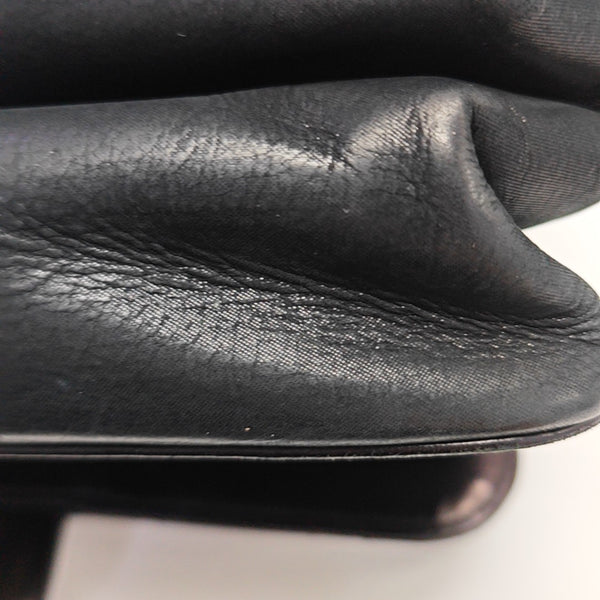 Quilted Calfskin Shoulder Bag Black