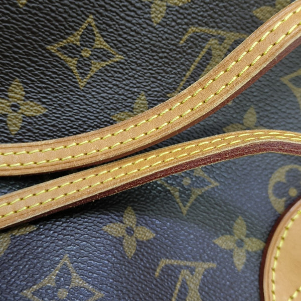 NEVERFULL MM Monogram Coated Canvas Brown