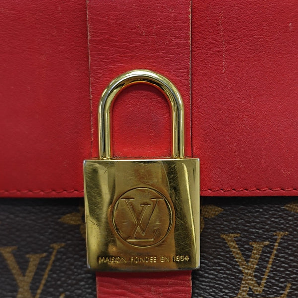 LOCKY BB Monogram Coated Canvas Red