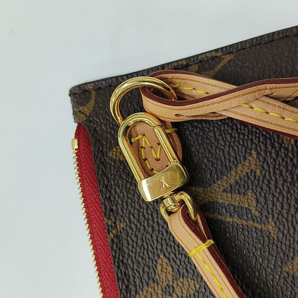 NEVERFULL MM Monogram Coated Canvas Brown