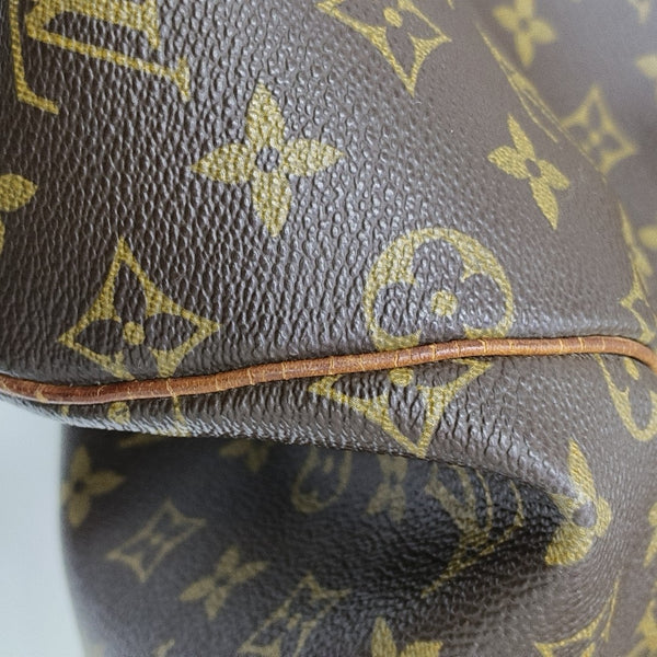 SAC SOUPLE 55 Monogram Coated Canvas Brown