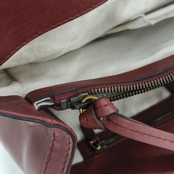Calfskin Tote Bag Red