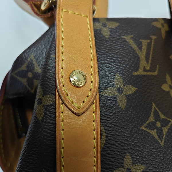 STRESA Monogram Coated Canvas Brown