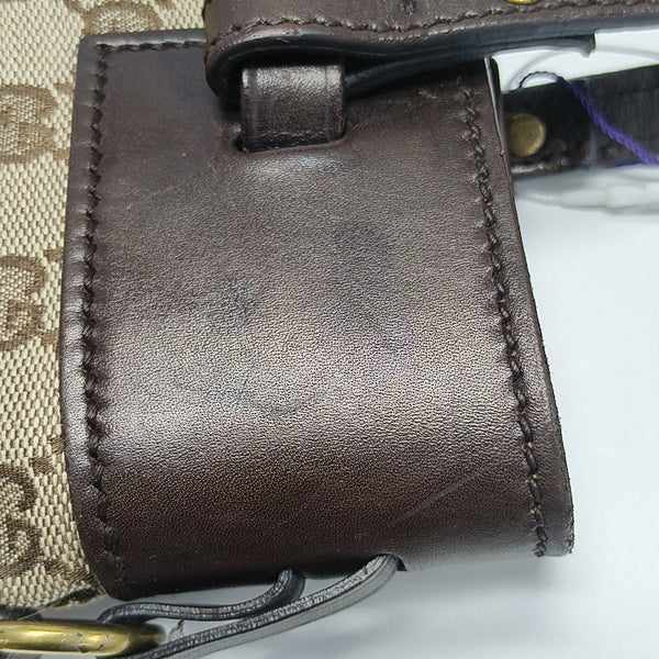 Monogram Canvas Tote Bag Brown