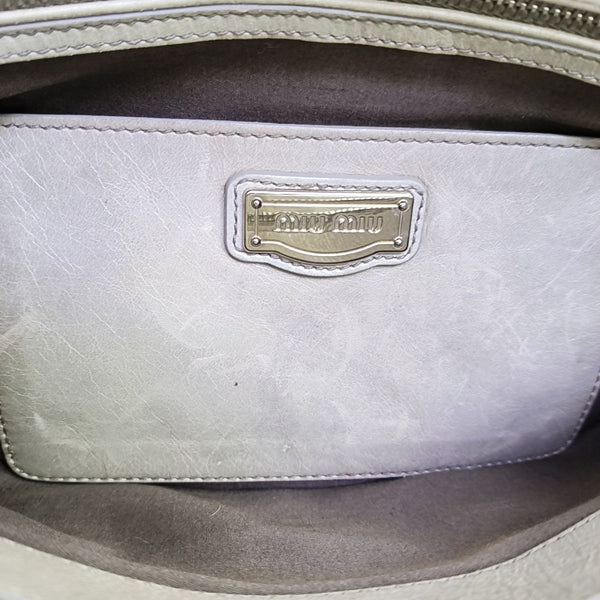 Shoulder Strap Calfskin Gray
