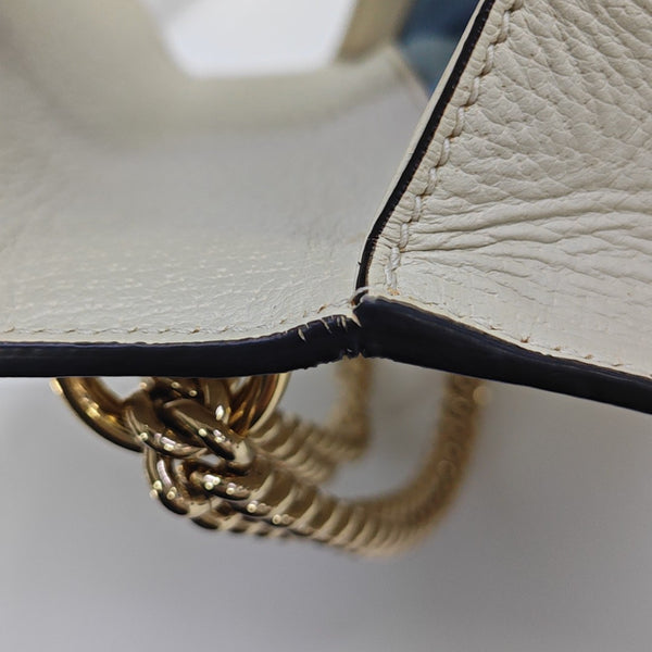 Padlock Small Calfskin White
