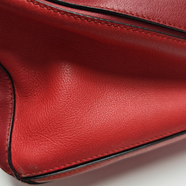 Puzzle Small Calfskin Red