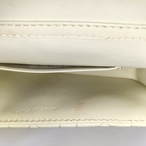 Authenticated pre-owned Lady Dior Lambskin White - Shoulder Bag at Looply