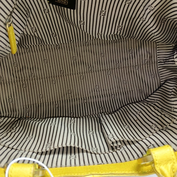 Calfskin Top Handle Bag Yellow