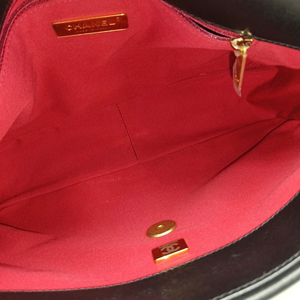CHANEL 19 Large Quilted Lambskin Black