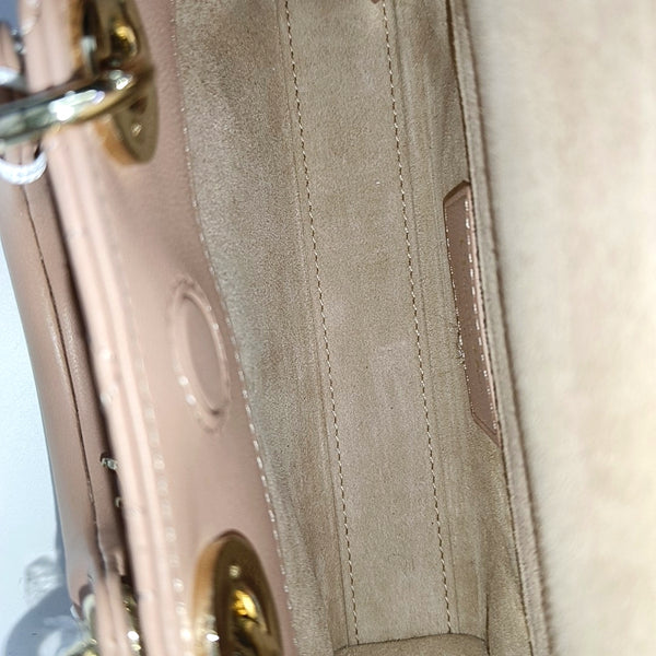 Lady D-Joy Super Mini Cannage Lambskin Pink