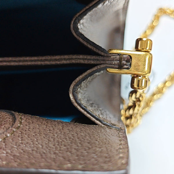 Authenticated pre-owned Ophidia Small Monogram Coated Canvas Beige - Shoulder Bag at Looply