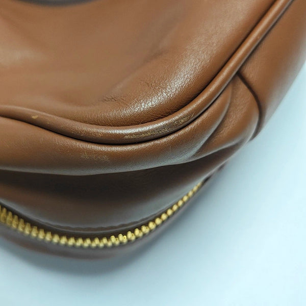 Authenticated pre-owned Beau Large Calfskin Brown - Top Handle Bag at Looply