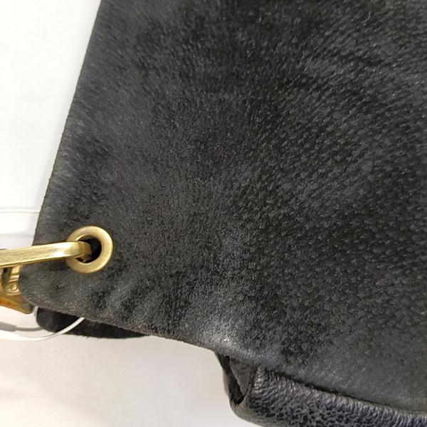 Authenticated pre-owned Bamboo 1947 Suede Black - Top Handle Bag at Looply