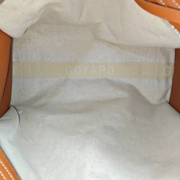 Coated Canvas Shoulder Bag Brown