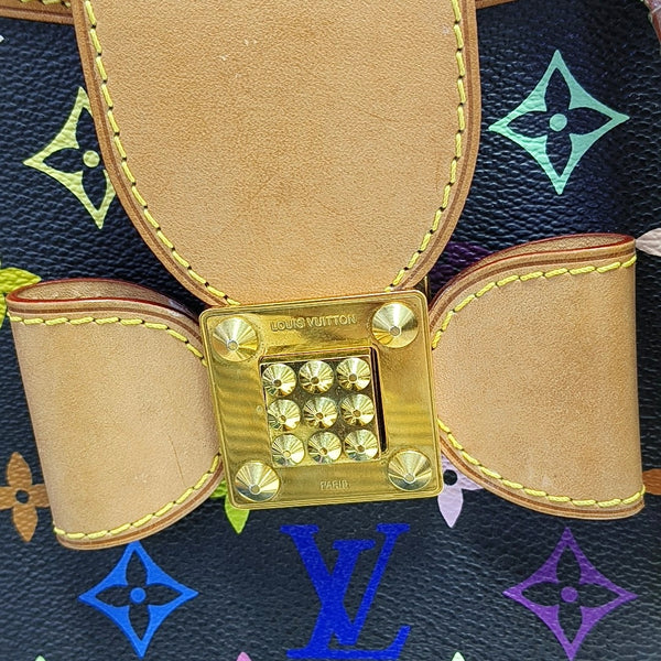 Authenticated pre-owned LV × TM Annie Medium Monogram Coated Canvas Black - Shoulder Bag at Looply