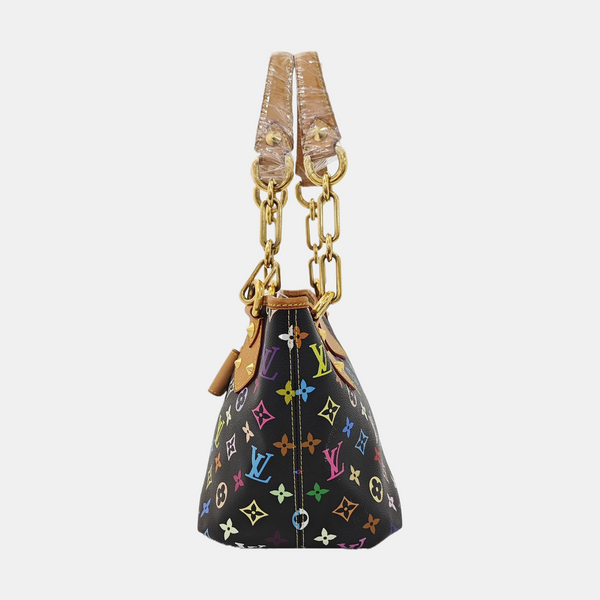 Authenticated pre-owned LV × TM Annie Medium Monogram Coated Canvas Black - Shoulder Bag at Looply