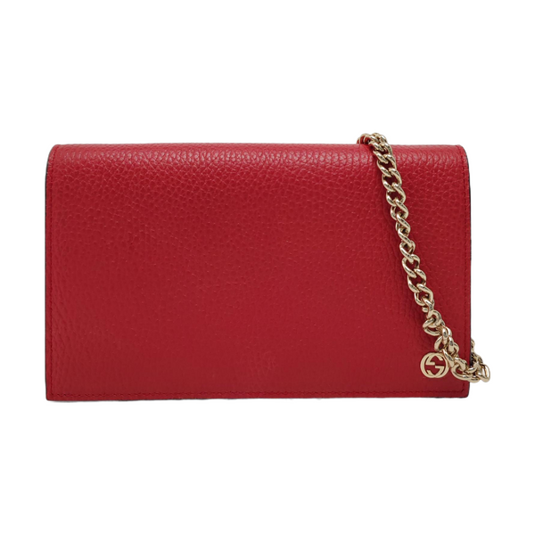 Authenticated pre-owned GG Marmont Calfskin Red - Crossbody Bag at Looply
