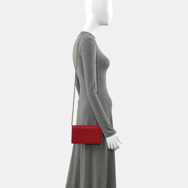Authenticated pre-owned GG Marmont Calfskin Red - Crossbody Bag at Looply