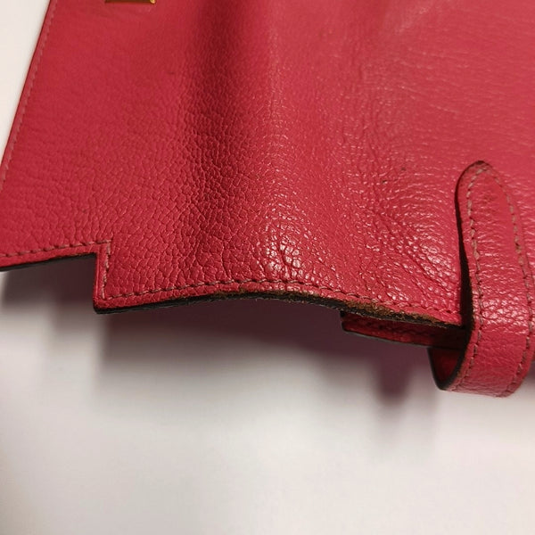 Authenticated pre-owned Kelly Chèvre Mysore Pink Wallet - Wallet at Looply