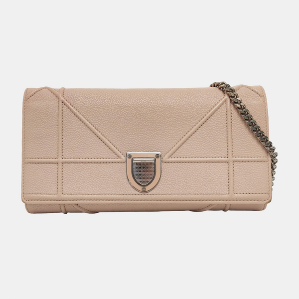 Authenticated pre-owned Diorama Quilted Damier Calfskin Pink - Handbags at Looply