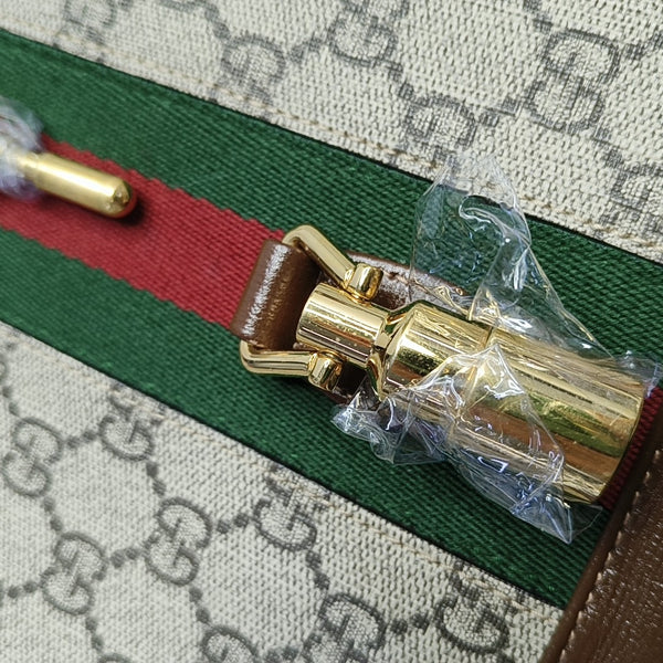 Authenticated pre-owned Jackie 1961 Small Monogram Coated Canvas Beige - Shoulder Bag at Looply