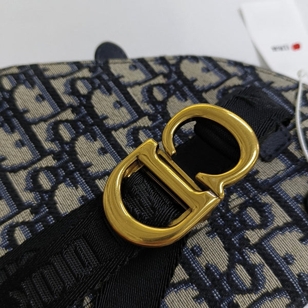 Authenticated pre-owned Saddle Oblique Canvas Blue - Belt Bag at Looply
