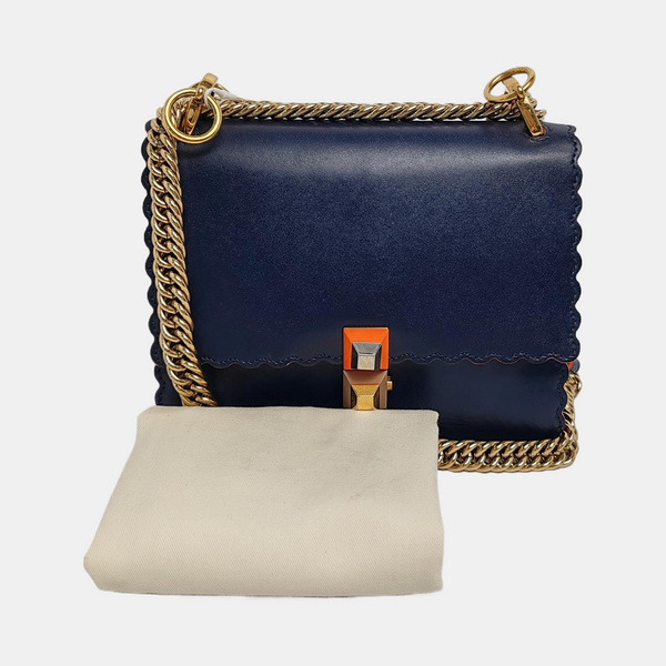 Authenticated pre-owned Kan I Small Calfskin Blue - Crossbody Bag at Looply