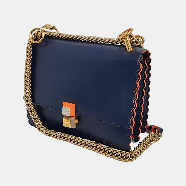 Authenticated pre-owned Kan I Small Calfskin Blue - Crossbody Bag at Looply