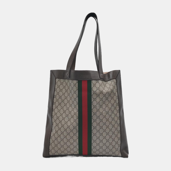 Authenticated pre-owned Ophidia Large Monogram Coated Canvas Beige - Shoulder Bag at Looply