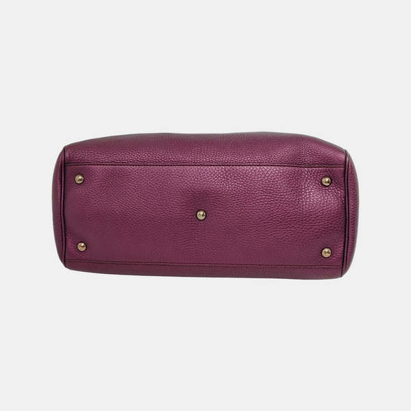 Authenticated pre-owned Bamboo 1947 Calfskin Burgundy - Shoulder Bag at Looply