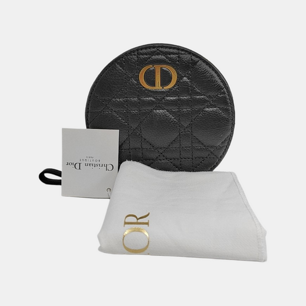 Authenticated pre-owned Dior Caro Calfskin Black - Shoulder Bag at Looply