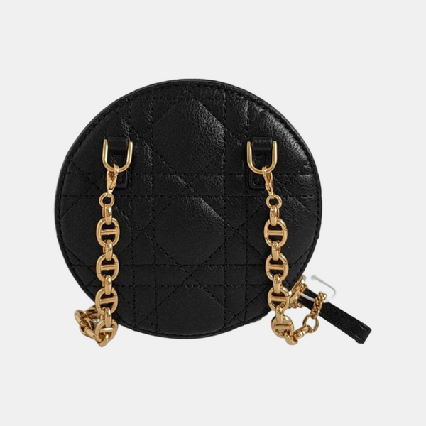 Authenticated pre-owned Dior Caro Calfskin Black - Crossbody Bag at Looply