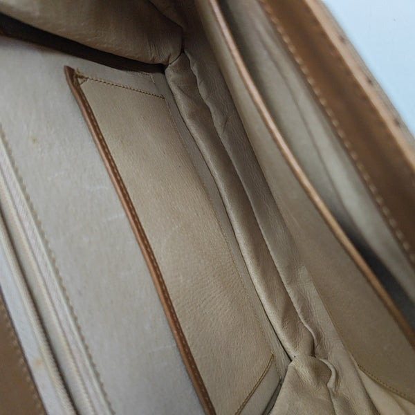 Monogram Leather Brown
