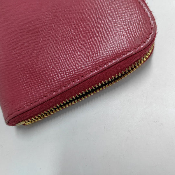 Zippy Wallet Saffiano Calfskin Red Wallet