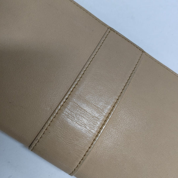 Leather Wallet Beige