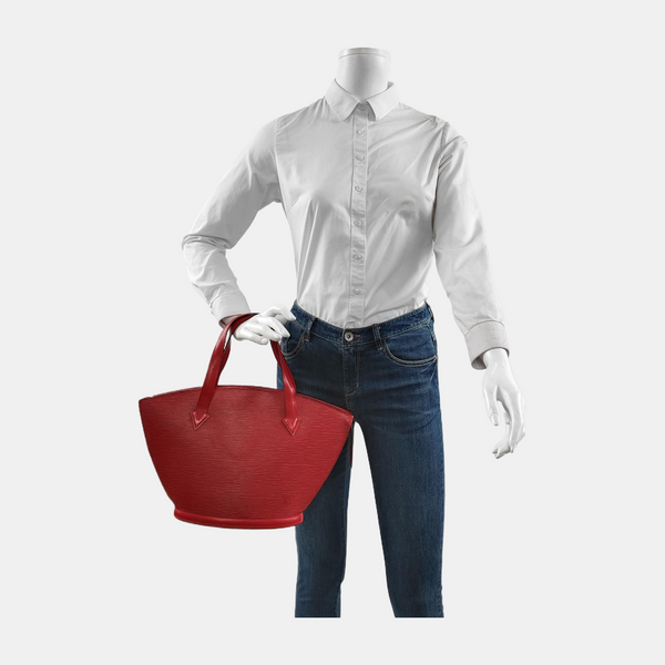 Authenticated pre-owned Saint Jacques PM Epi Red - Top Handle Bag at Looply