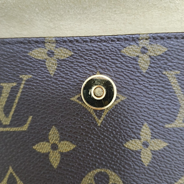 FLORENTINE Monogram Coated Canvas Brown