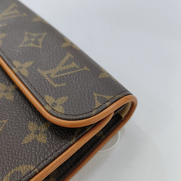 FLORENTINE Monogram Coated Canvas Brown
